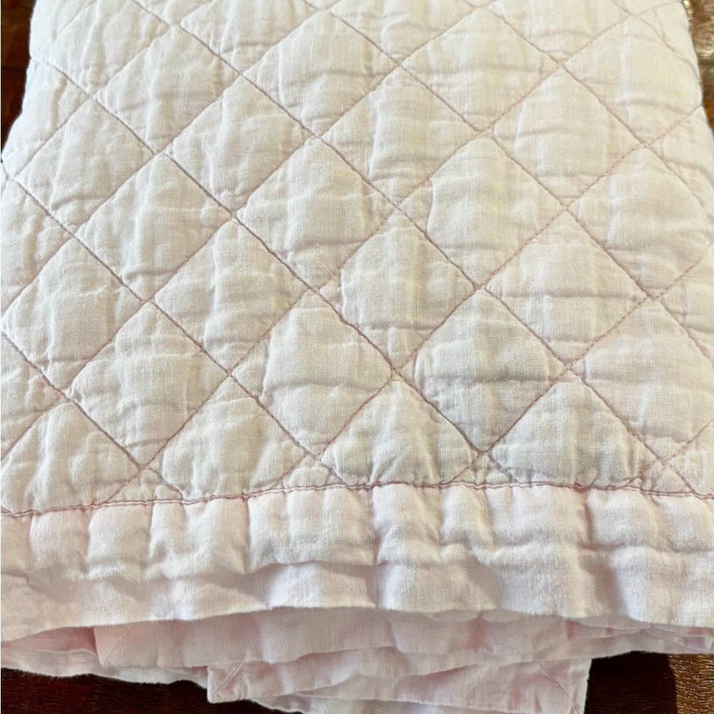 Pottery Barn Kids European Linen Baby Quilt